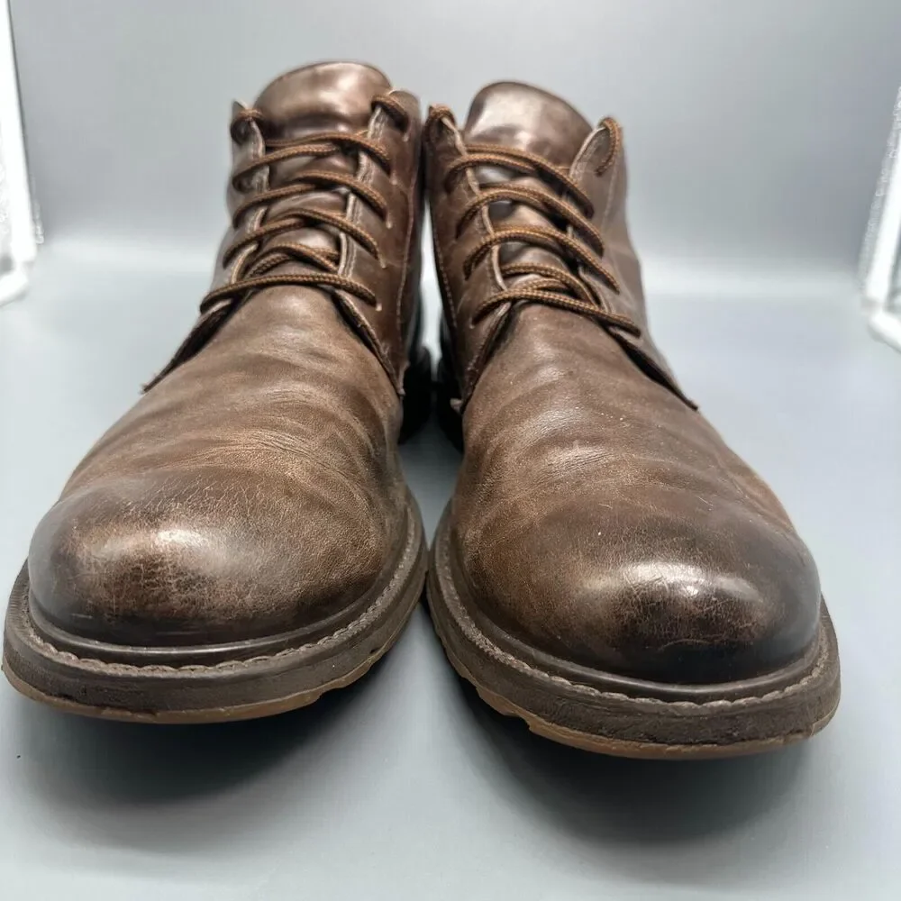 Sorel Madson Men's 13 Brown Leather Ankle Chukka Boots Lace Up Waterproof